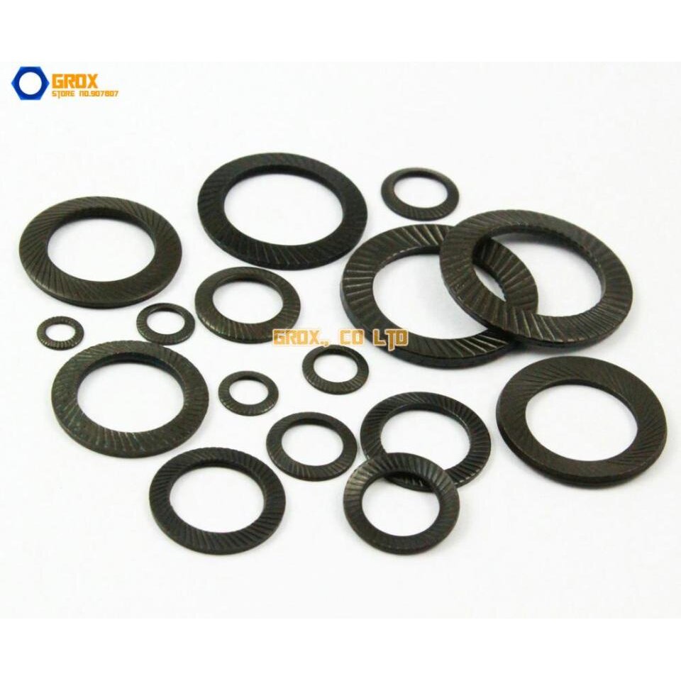 25 Pieces M20 Flat Lock Washer Shakeproof Washer 8.8 Grade Alloy Steel
